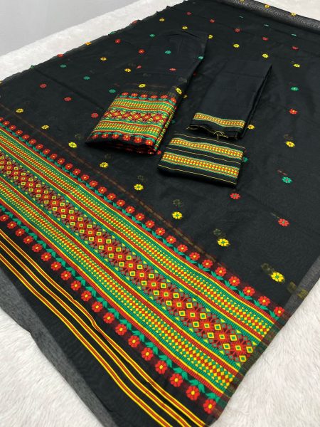 Ac cotton Assamese  Mekhela Chador  Sador Mekhela  Ac Cotton 