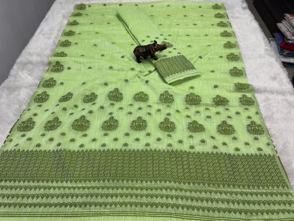 Kesapat cotton Assamese  Mekhela Sador  Ac Cotton 